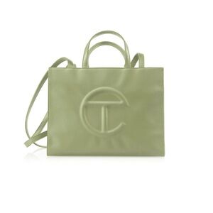 Telfar  “Drab” Olive Green Shopping Bag